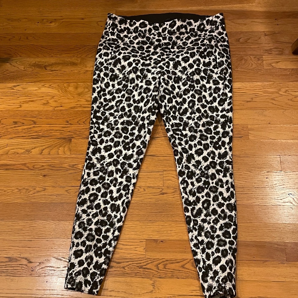Lane Bryant Black and White Patterned Pants